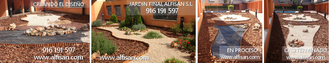 Jardin de piedras decorativas Alfisan S.L.